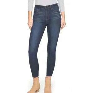 Sam Edelman Classic High-Rise Skinny Jeans Dark Wash Denim Stretch Ankle Size 30